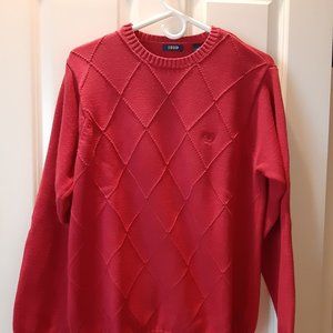Men's red IZOD sweater, like new